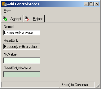 Windows Client - Control States